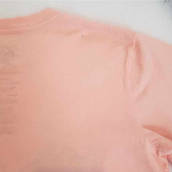NWOT Anthropologie X Midnight Rider Huntington Beach Pink Retro Graphic Tee XS - Picture 9 of 9